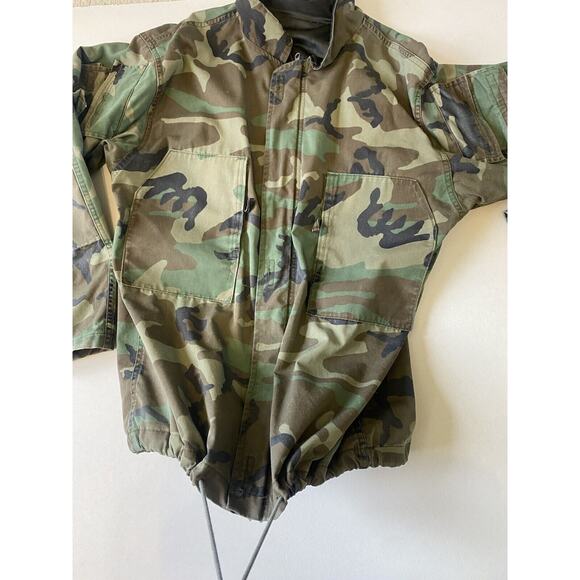 US Army Military Jacket Mens Medium Camo Chemical Protective Utility Field Co - Picture 3 of 12